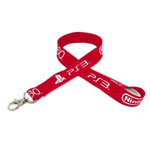 Alternative view of Silkscreened Flat Lanyard