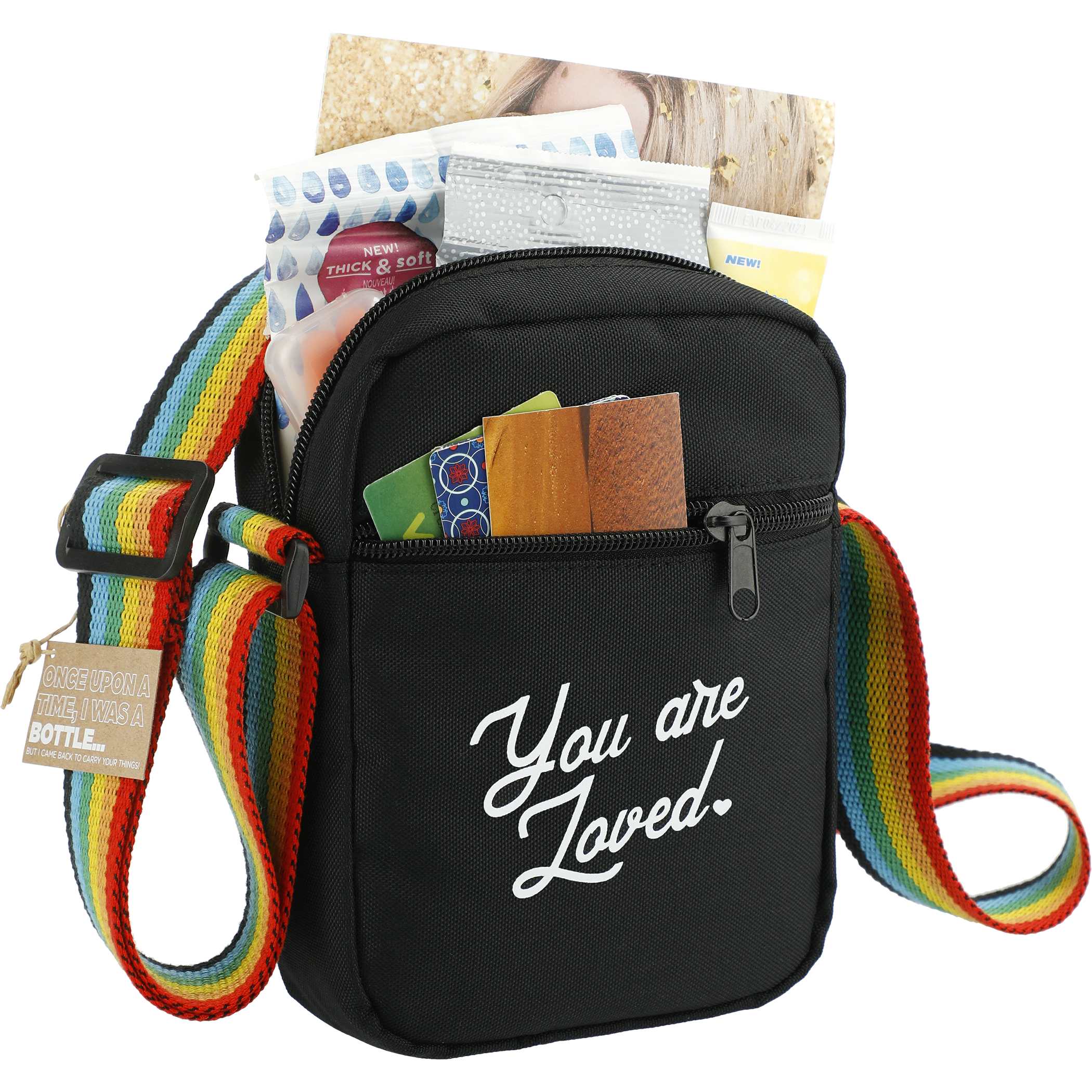 Rainbow rPET Crossbody Tote - Image 3