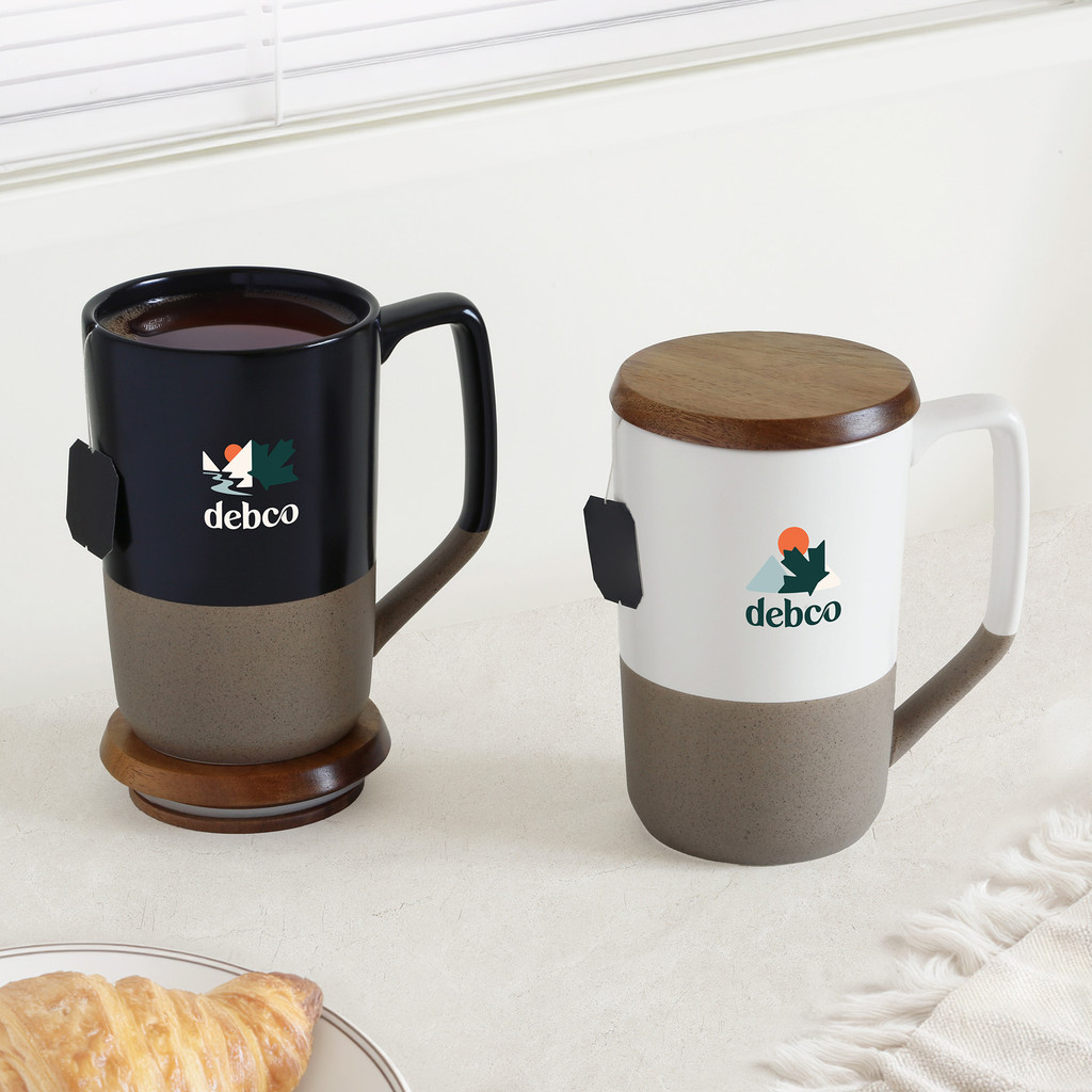 Valencia 16 oz Ceramic Mug with Lid - Image 4