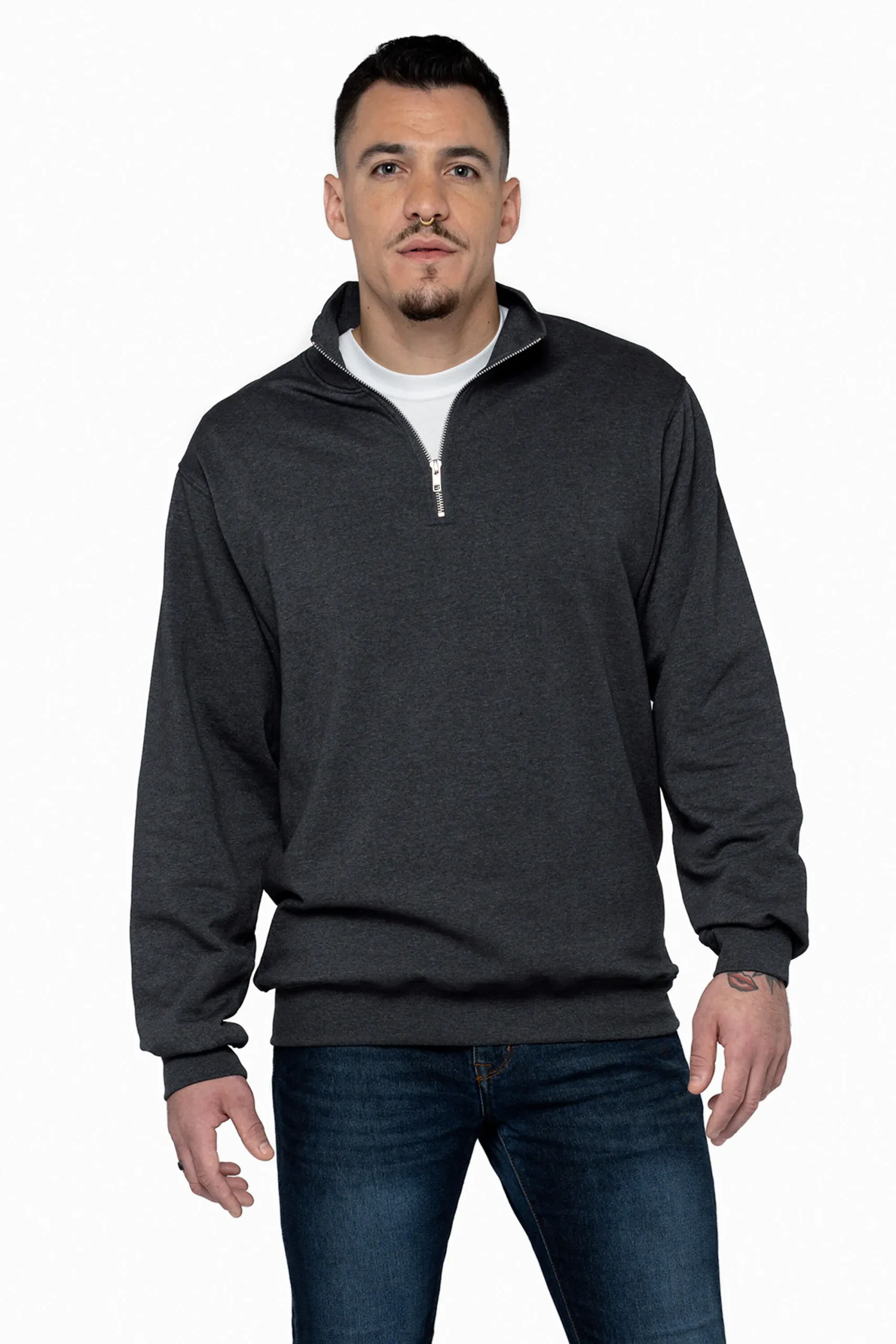 ATC™ EARTH WASH® TOURBILLON FLEECE 1/4 ZIP SWEATSHIRT - Image 6