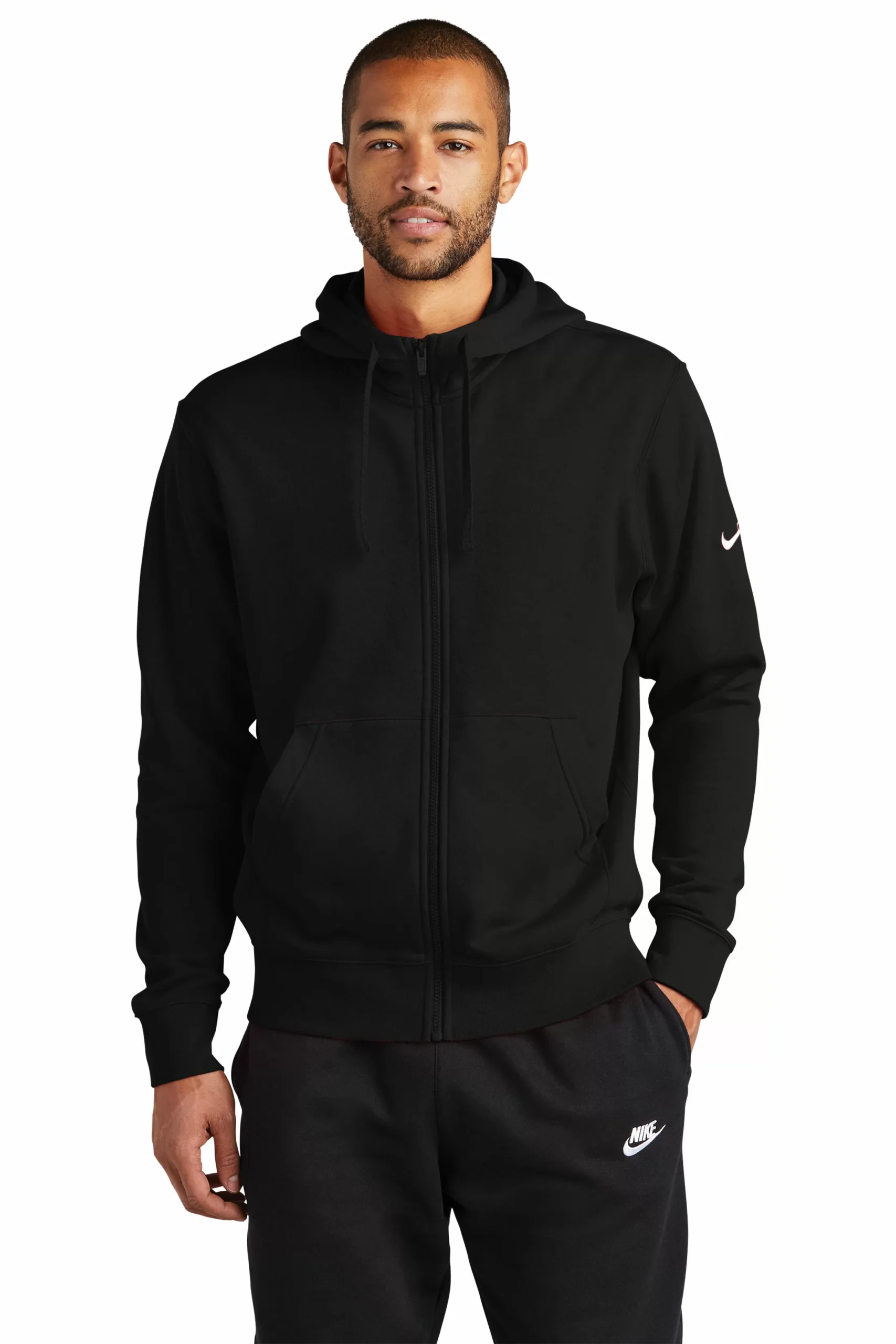 NIKE CLUB FLEECE SLEEVE SWOOSH FULL ZIP HOODIE - Image 6