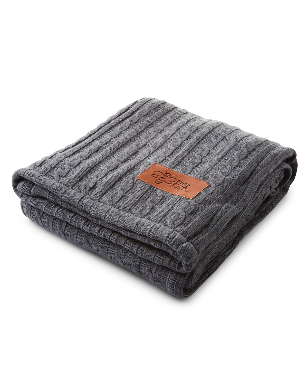 Leeman Cable Knit Sherpa Throw - Image 5