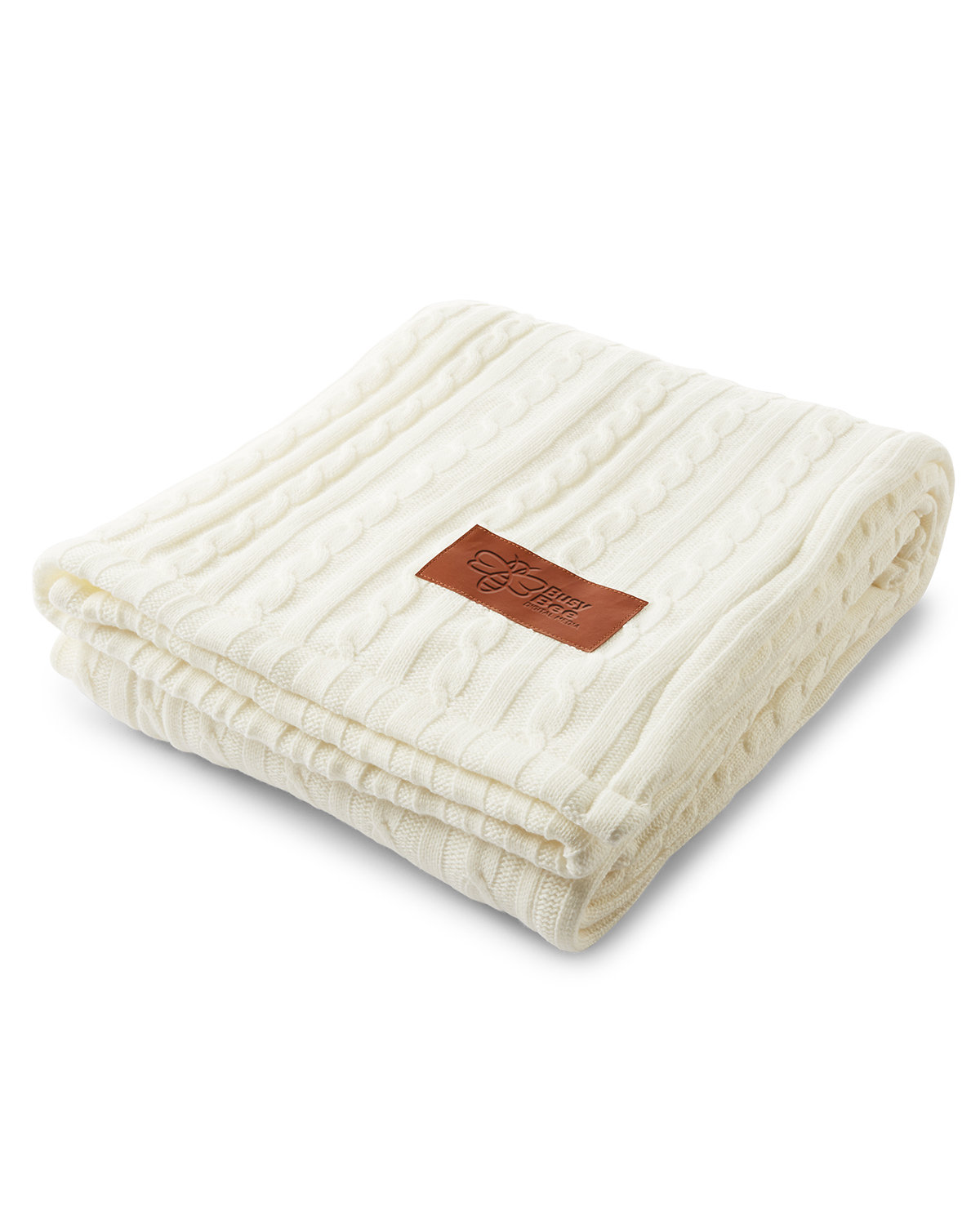 Leeman Cable Knit Sherpa Throw - Image 4