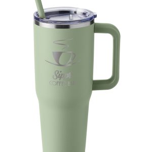 Alternative view of Harriton 40 oz. Vacuum Insulated Stainless Steel Travel Tumbler