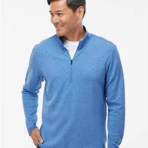 Adidas Men's 3-Stripes Quarter-Zip Sweater Pullover