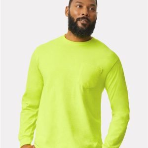 Gildan Unisex Ultra Cotton® Long Sleeve Pocket T-Shirt