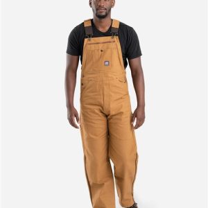 Berne Apparel Men's Slab Unlined Duck Bib Overall