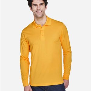 CORE365 Men's Pinnacle Performance Long Sleeve Piqué Polo