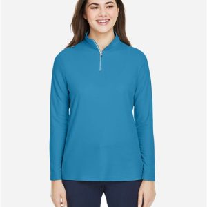 CORE365 Women's Fusion ChromaSoft™ Pique Quarter-Zip Pullover