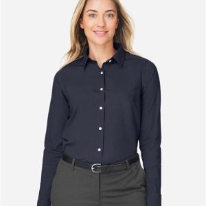 Devon & Jones Women's CrownLux Performance® Spencer Poplin Dress Shirt