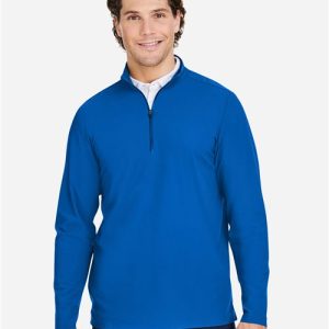 Devon & Jones Men's CrownLux Performance® Windsor Welded Quarter-Zip Pullover