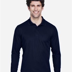 CORE365 Men's Tall Pinnacle Performance Long Sleeve Piqué Polo