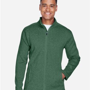 Devon & Jones Men's Bristol Full-Zip Sweater Fleece Jacket