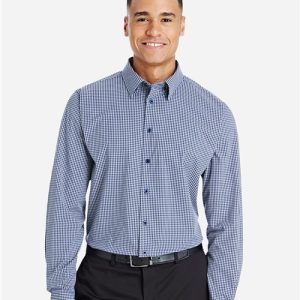 Devon & Jones Men's CrownLux Performance® Tonal Mini Check Woven Dress Shirt