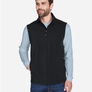 CORE365 Men's Cruise Two-Layer Fleece Bonded Soft Shell Vest