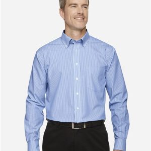 Devon & Jones Men's Crown Collection® Banker Stripe Woven Dress Shirt