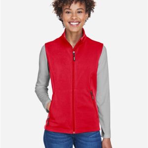 CORE365 Women's Cruise Two-Layer Fleece Bonded Soft Shell Vest