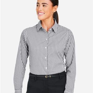 Devon & Jones Women's CrownLux Performance® Gingham Dress Shirt