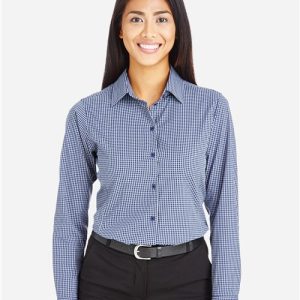Devon & Jones Women's CrownLux Performance® Tonal Mini Check Woven Dress Shirt