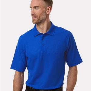 Harriton Men's Maverick CVC Pique Polo