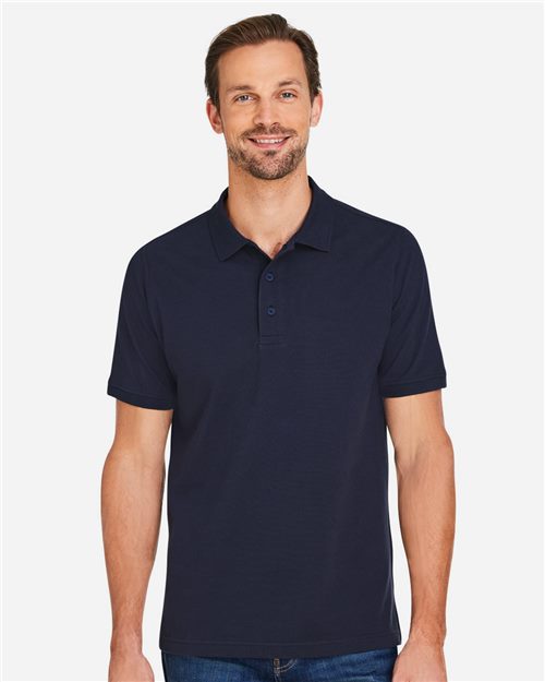 Harriton Men's Valiant Cotton Snag Protect Polo