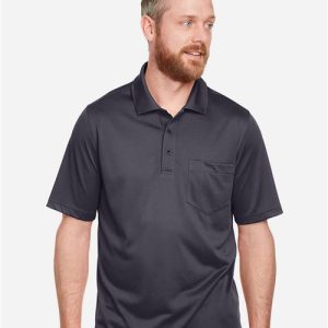 Harriton Men's Advantage Snag Protection Plus IL Pocket Polo
