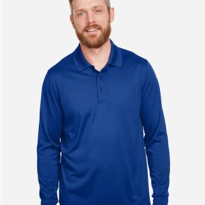 Harriton Men's Advantage Snag Protection Plus IL Long Sleeve Polo