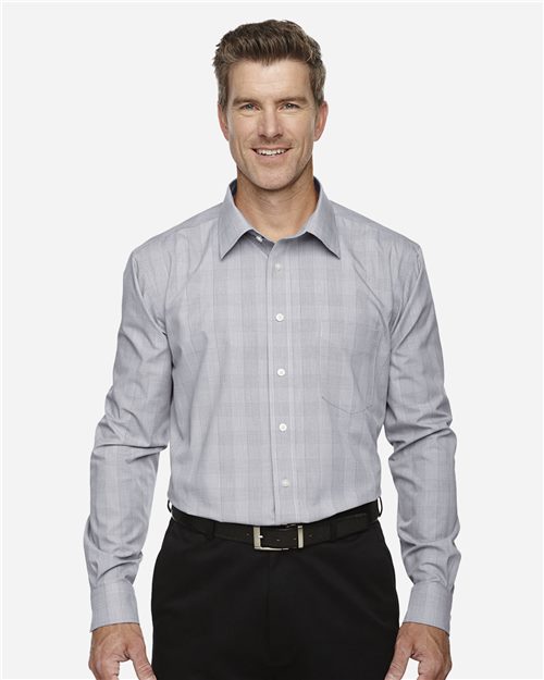 Devon & Jones Men's Crown Collection® Glen Plaid Woven Dress Shirt