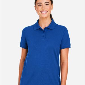 Harriton Women's Valiant Cotton Snag Protect Polo