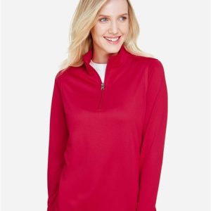 Harriton Women's Advantage Snag Protection Plus Quarter-Zip Pullover