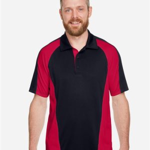 Harriton Men's Advantage Snag Protection Plus IL Colorblock Polo