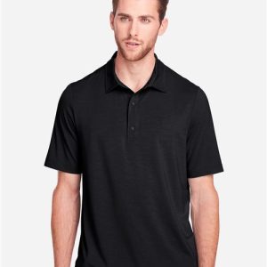 North End Men's JAQ Snap-Up Stretch Performance Polo