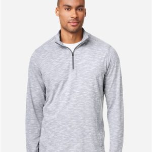 North End Men's Eclipse Jacquard Quarter-Zip Pullover