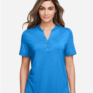 North End Women's JAQ Snap-Up Stretch Performance Polo