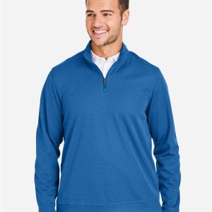 North End Men's Express Tech Performance Pique Quarter-Zip Pullover