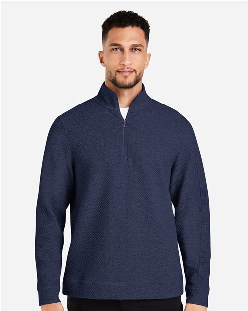 North End Men's Spirit Textured Quarter-Zip Pullover