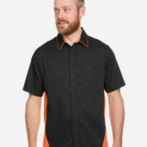 Harriton Men's Tall Flash IL Colorblock Shirt