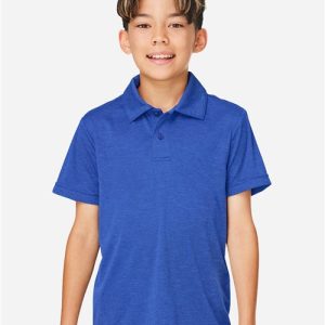 Team 365 Youth Zone Sonic Heather Performance Polo
