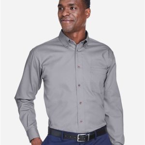 Harriton Men's Tall Easy Blend™ Twill Dress Shirt