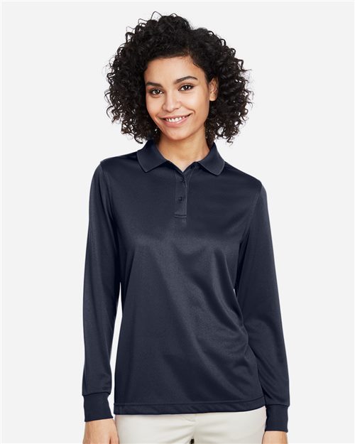 Harriton Women's Advantage Snag Protection Plus IL Long Sleeve Polo