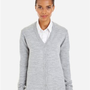 Harriton Women's Pilbloc V-Neck Button Cardigan Sweater