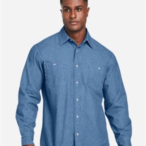 Harriton Unisex Denim Shirt Jacket