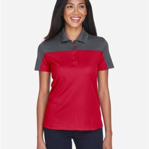 CORE365 Women's Balance Colorblock Performance Piqué Polo