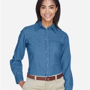 Harriton Women's Denim Shirt
