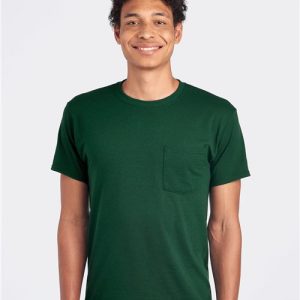 JERZEES Unisex Dri-Power® 50/50 Pocket T-Shirt