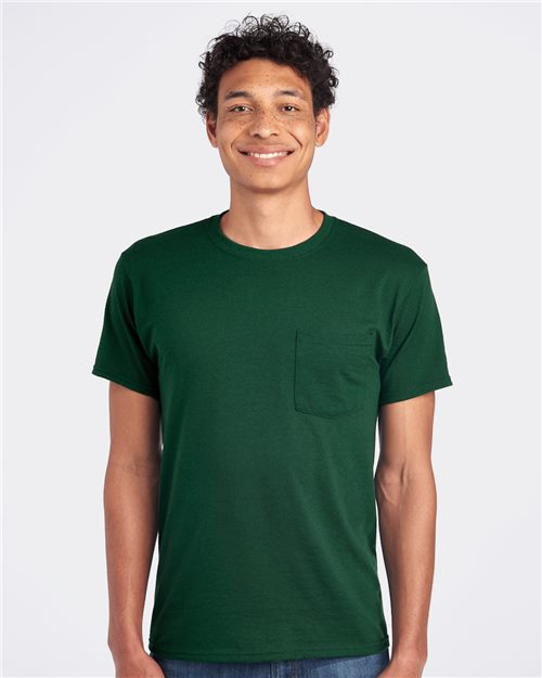 JERZEES Unisex Dri-Power® 50/50 Pocket T-Shirt