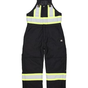 Berne Apparel Safety Striped Arctic Insulated Bib Overall