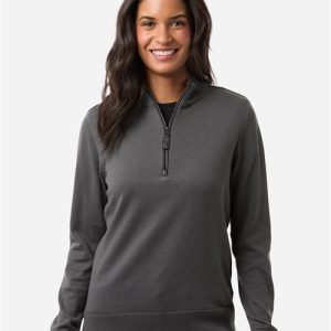 Devon & Jones Women's New Classics Quarter-Zip Sweater
