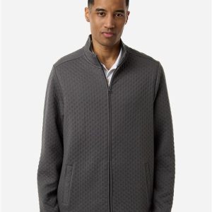 Devon & Jones Men's Berkeley Textured Full-Zip Jacket