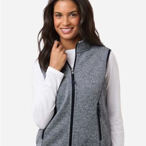 North End Women's Jasper Jacquard Fleece Vest